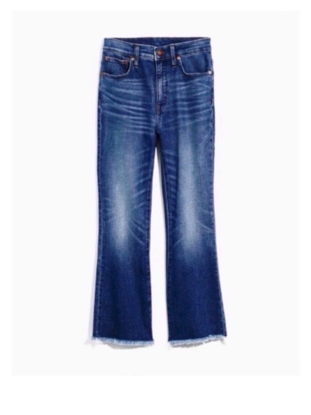 MADEWELL Fringe Flare Crop Jeans - Picture 5 of 10